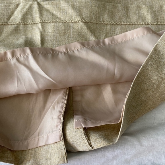 Beechers Brook Women's Cream/Tan Straight Midi Lined Skirt Size 10‎ Professional - Picture 9 of 13